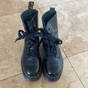 Molly leather platform doc martens
